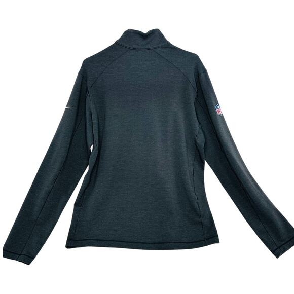 Nike Jacksonville Jaguars Gray Dri Fit Quarter-Zip Pullover Jacket size Medium - Picture 4 of 6